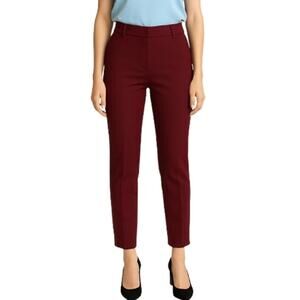 41 Hawthorn Adjustable Hem Pants Merlot Red NWT Women’s Size 4 Regular Fit